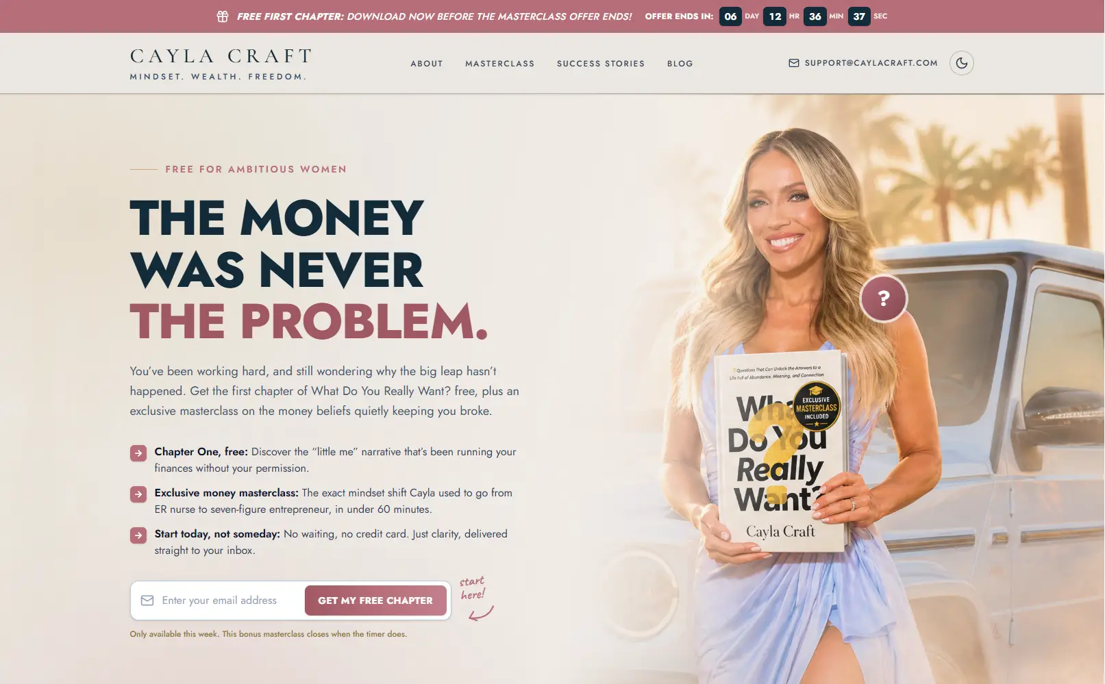 Cayla Craft — book launch funnel