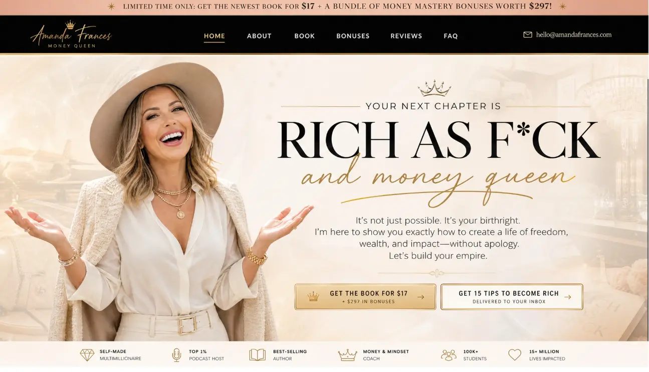 Amanda Frances — concept redesign